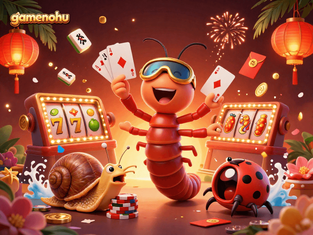 Experience thrilling gamenohu gameplay with vibrant casino elements and fun characters in a rich digital scene.