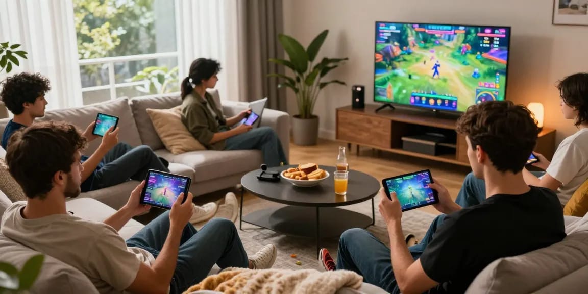 Players enjoying engaging xxx games in a cozy living room setting with vibrant graphics and interactive gameplay.