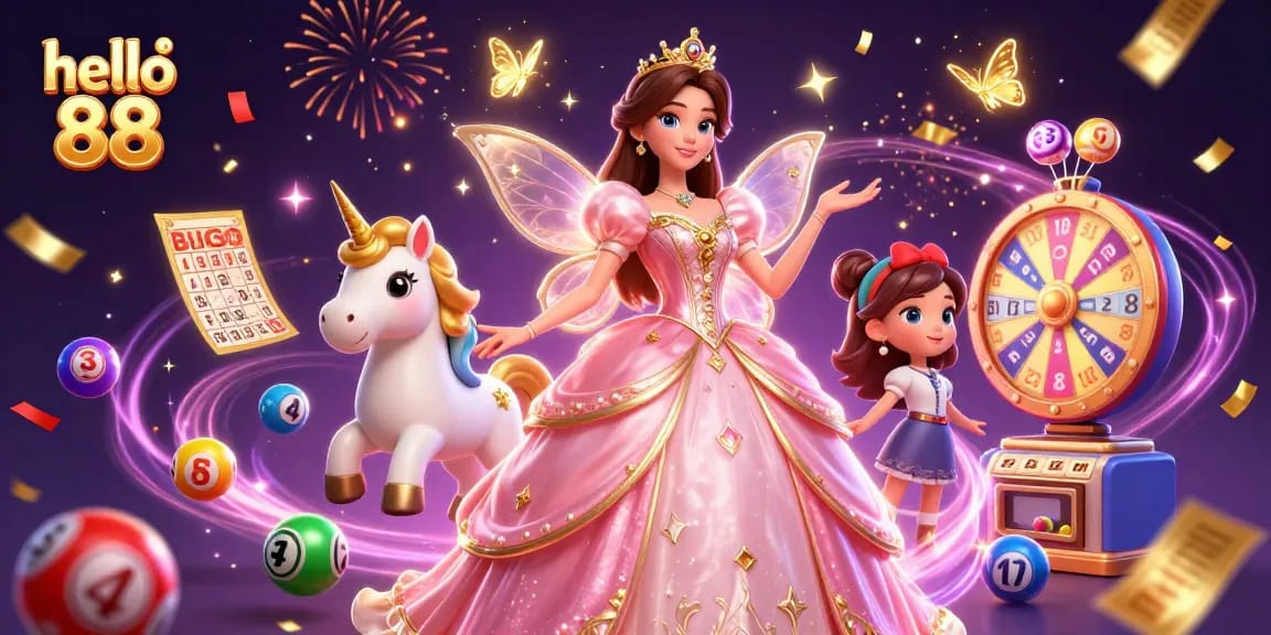 Experience thrilling wins at hello 88 with vibrant lottery elements and enchanting characters.
