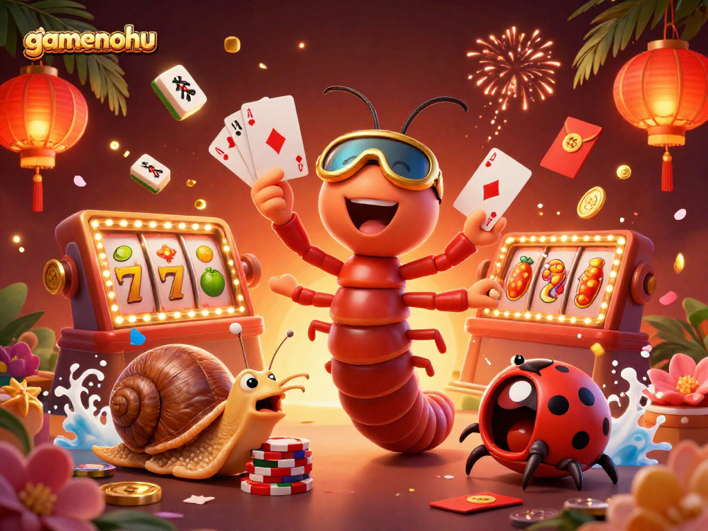 Experience thrilling gamenohu gameplay with vibrant casino elements and fun characters in a rich digital scene.