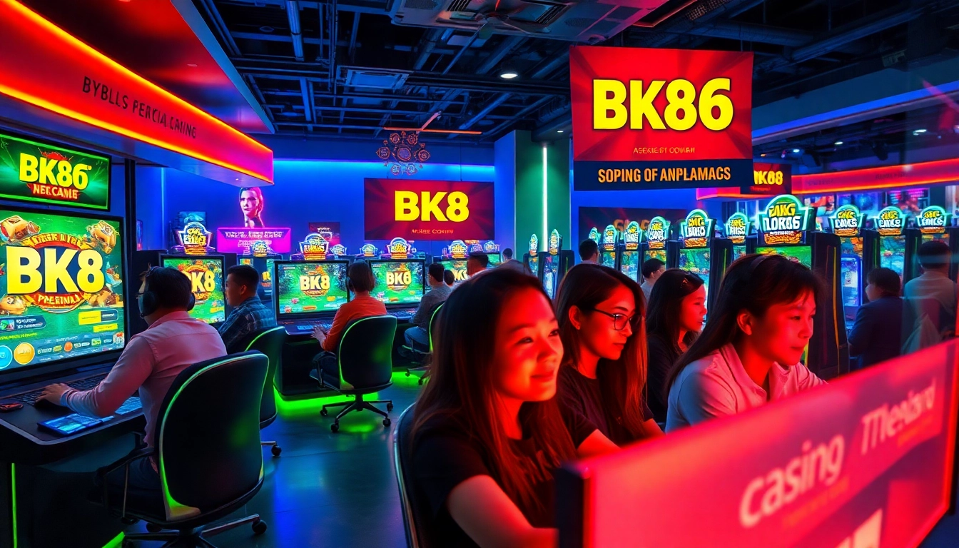 Exciting gaming environment featuring diverse players online at bk860s.com, showcasing vibrant gameplay.