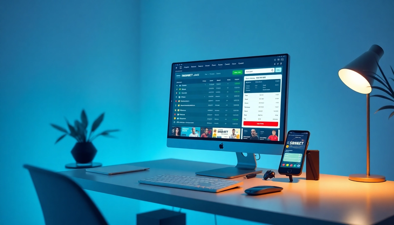 Smooth user interface of SBOBET.dance online betting platform, showcasing live updates and betting odds.