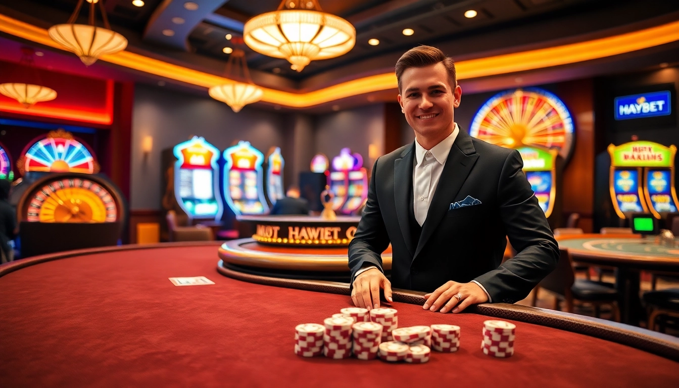 Experience excitement at HAYBET's casino with engaging games and elegant designs.