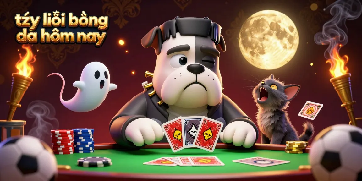 Engaging scene of a betting atmosphere with tỷ lệ bóng đá hôm nay elements, featuring animated characters and vibrant casino elements.