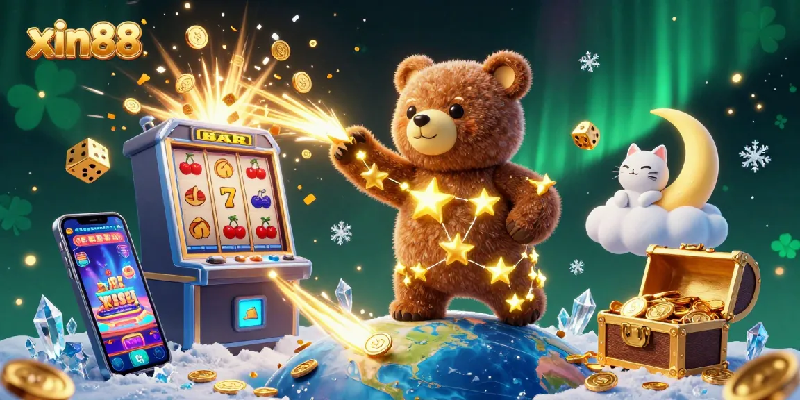 Experience exciting slots jackpots and games at xin88, featuring vibrant visuals and dynamic characters.