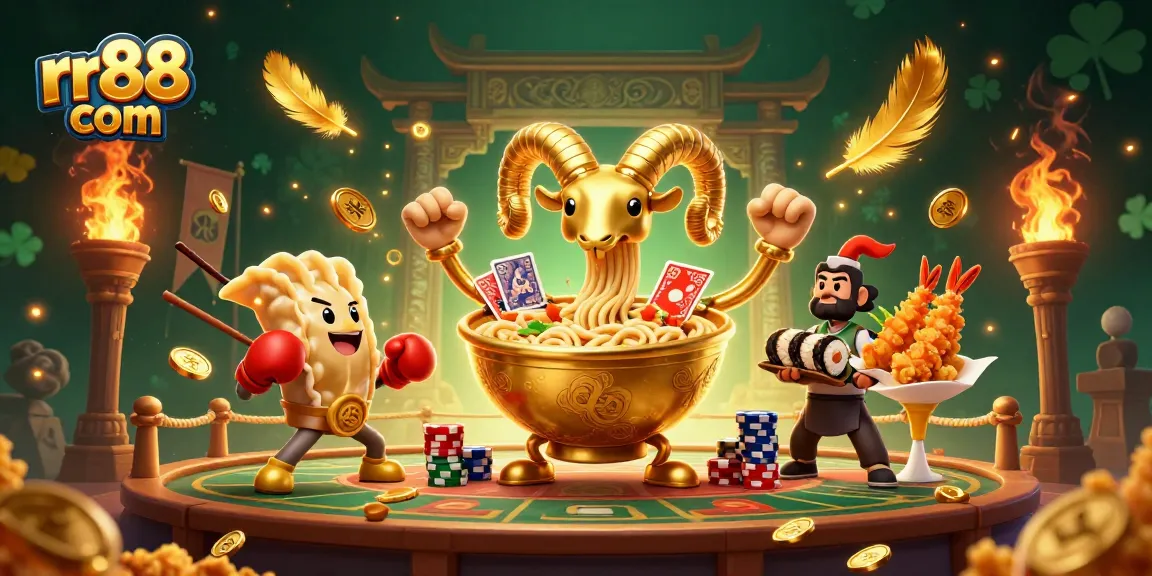 Engage with rr88 com in an epic casino adventure featuring unique culinary characters!