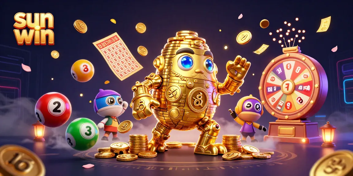 Experience the thrill of sun win with this vibrant, dynamic 3D casino illustration full of gaming excitement.