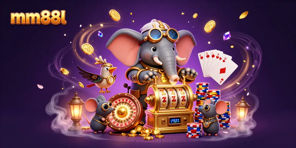Experience exciting gameplay with mm88l's vibrant casino scene featuring steampunk elements and dynamic slot machines.