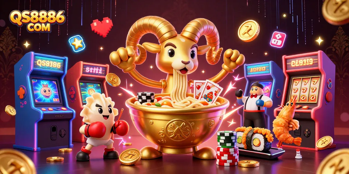 Engage in thrill-seeking gaming at QS8886 COM with vibrant 3D cartoon characters and colorful arcade elements.