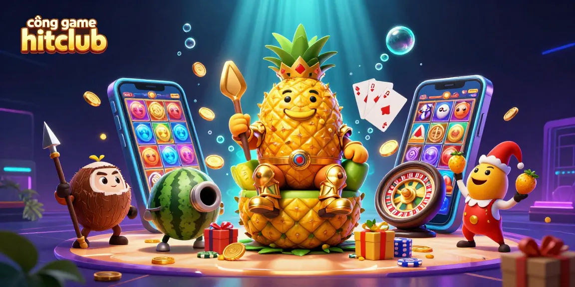 Experience thrill at cổng game hitclub with vibrant 3D casino characters and engaging slots action.