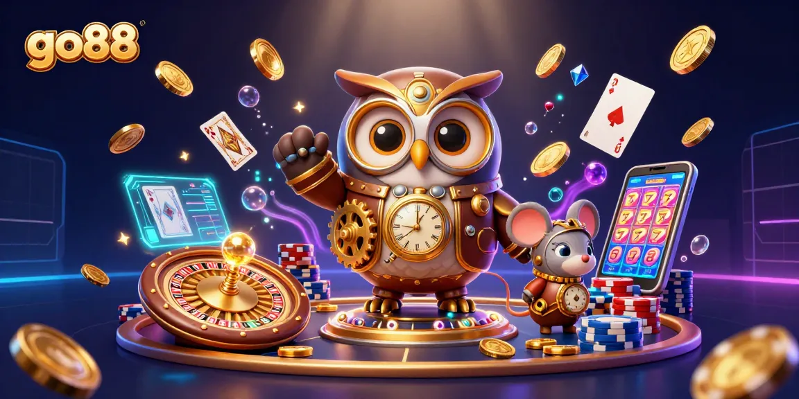 Experience the excitement of winning with go88's casino themes and vibrant 3D casino elements.